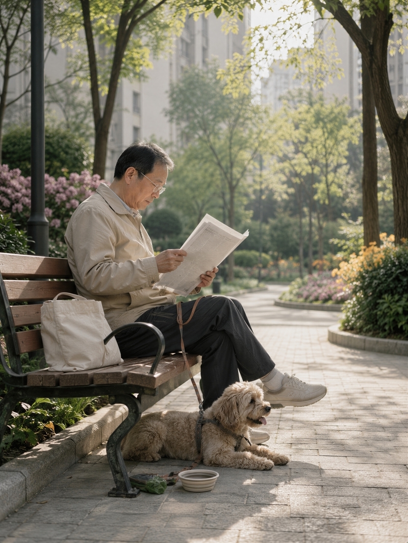 摄图网_701879249_老年男子在公园长椅上看报_(企业商用).jpg